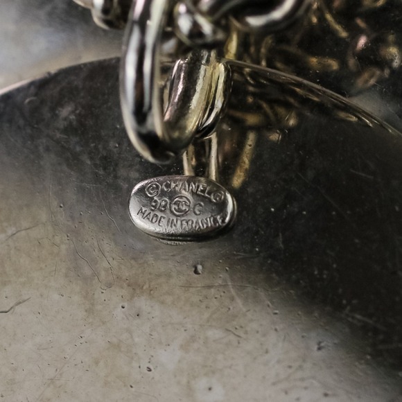 CHANEL White Logo Necklace - Picture 9 of 16